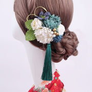 髪飾り ヘアクリップ レディース ヘアアクセサリー くちばしクリップ 和風 花飾り 揺れる 成人式 和装 浴衣 七五三 卒業式 着物 振袖 袴 卒業式 結婚式