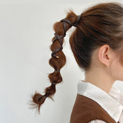 ワイヤーポニー ヘアワイヤー アレンジワイヤー レディース 女性 ヘアアクセサリー レザー調 髪飾り 髪留め まとめ髪 ヘアアレンジ 紐 シンプル 可愛い お洒落 ポニーテール 巻き付ける カジュアル デイリー 普段使い お出かけ ファッション小物