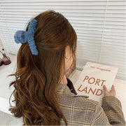 バンスクリップ ヘアクリップ レディース ヘアアクセサリー 髪留め 髪飾り ふわふわ フェイクファー 大きめ しっかり まとめ髪