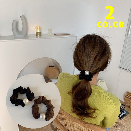 シュシュ レディース ヘアアクセサリー イミテーションパール まとめ髪 ヘアアレンジ 商品画像