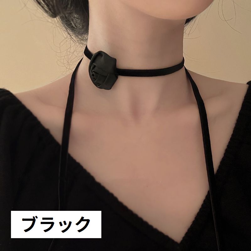 チョーカー 首飾り レディース 女性用 アクセサリー 薔薇 商品画像4