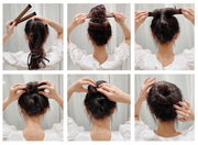 お団子メーカー シニヨンメーカー レディース ヘアアクセサリー 髪飾り 髪留め ヘアアレンジ くるくる巻くだけ簡単 まとめ髪 ドーナツヘア
