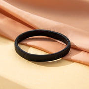 ブレスレット 1個 バングル レディース 女性 アクセサリー 腕輪 金属製 メタリック 黒 シルバーカラー ゴールドカラー ブラック シンプル おしゃれ