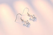 フックピアス レディース アクセサリー スター 星 イミテーションパール かわいい 上品 おしゃれ プレゼント ギフト 記念日