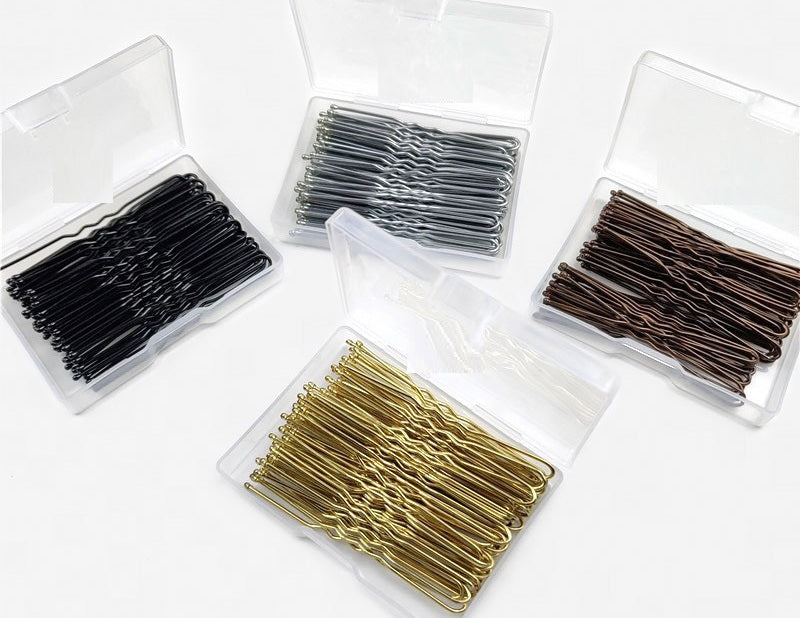 Uピン 50本セット ヘアピン レディース ヘアアクセサリー 玉付き 商品画像3