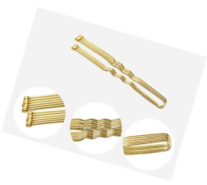 Uピン 50本セット ヘアピン レディース ヘアアクセサリー 玉付き 商品画像5