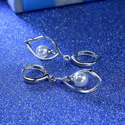 フープピアス リングピアス アクセサリー レディース 女性用 ファッション小物 輪っか サークル フェイクパール ねじれ 揺れる ゆらゆら おしゃれ かわいい 上品 エレガント プレゼント ギフト 誕生日 記念日 デイリー お出かけ用