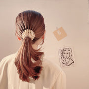 ヘアクリップ ヘアリング マルチクリップ レディース 女性 ヘアアクセサリー 髪飾り ポニーテール お団子ヘア ヘアアレンジ 可愛い おしゃれ ベロア調 まとめ髪 髪留め カラバリ豊富