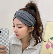 ヘアバンド 幅広 レディース 女性 ヘアアクセサリー クロス ヘッドバンド 髪飾り 髪留め まとめ髪 ヘアアレンジ 無地 カジュアル おしゃれ