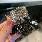 ヘアクリップ テールクリップ ポニーテール レディース 女性 ヘアアクセサリー ポニーリング 髪留め 髪飾り ラインストーン キラキラ まとめ髪 お洒落 可愛い