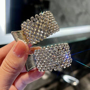 ヘアクリップ テールクリップ ポニーテール レディース 女性 ヘアアクセサリー ポニーリング 髪留め 髪飾り ラインストーン キラキラ まとめ髪 お洒落 可愛い
