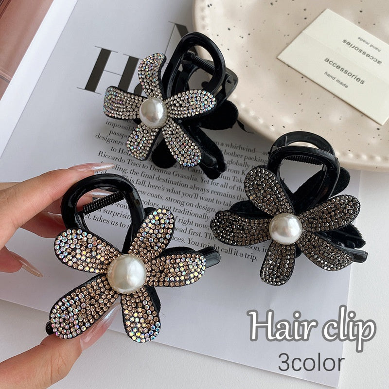 ヘアクリップ バンスクリップ 髪留め レディース ヘアアクセサリー 花 商品画像