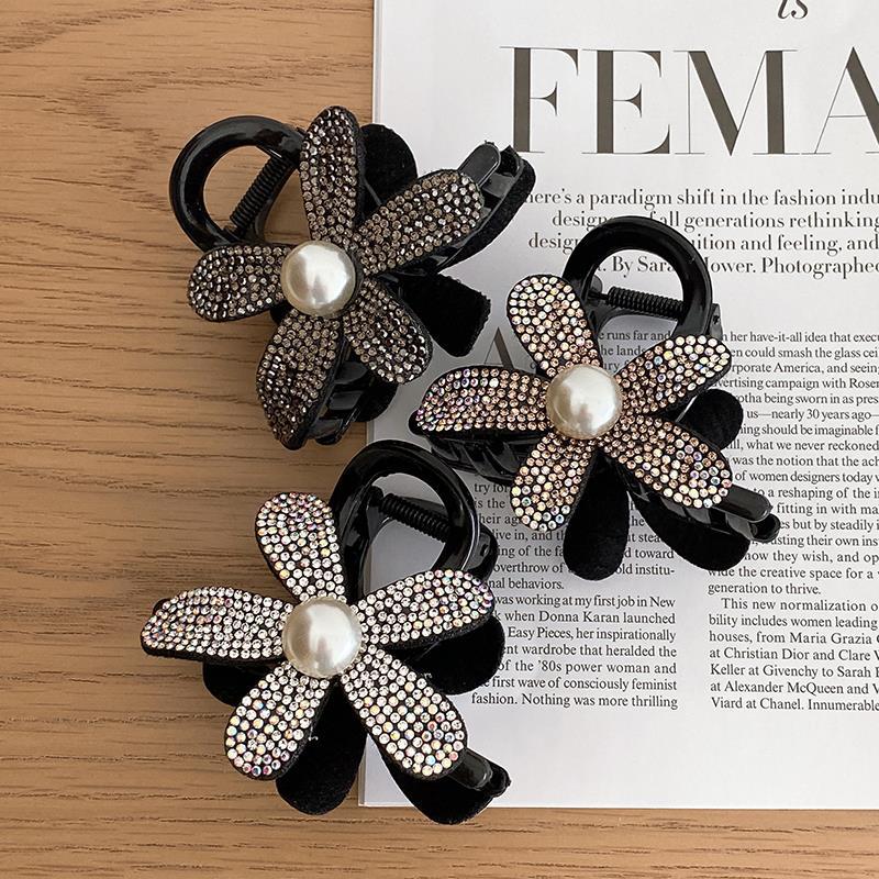 ヘアクリップ バンスクリップ 髪留め レディース ヘアアクセサリー 花 商品画像2