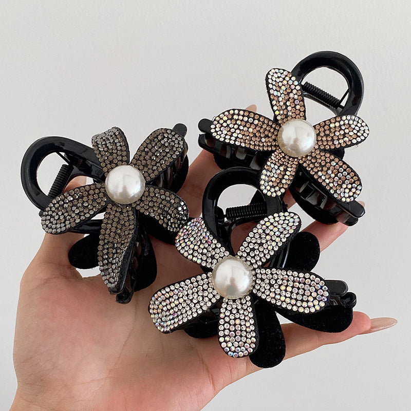 ヘアクリップ バンスクリップ 髪留め レディース ヘアアクセサリー 花 商品画像3