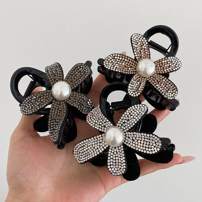 ヘアクリップ バンスクリップ 髪留め レディース ヘアアクセサリー 花 商品画像3
