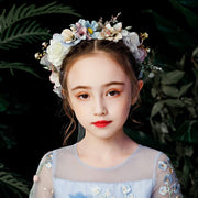 花冠 花かんむり カチューシャ ヘアアクセサリー キッズ 子供用 女の子 ヘッドドレス フラワーガール リングガール モチーフ 髪飾り 可愛い キュート おしゃれ 綺麗 上品 華やか プリンセス風 記念写真 発表会 結婚式 ウェディング パーティー ファッション小物