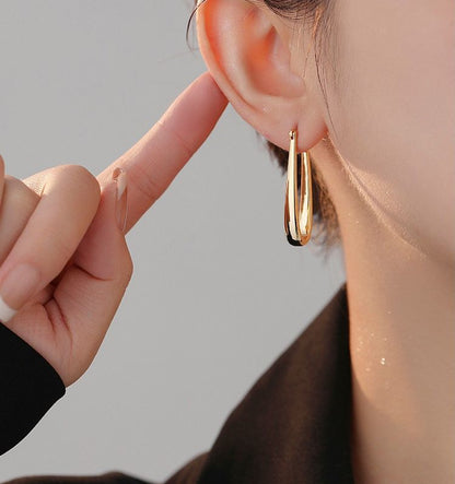 フープピアス 縦型 縦長 レディース アクセサリー ゴールド 商品画像4