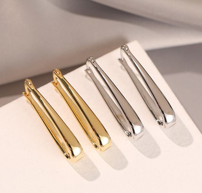 フープピアス 縦型 縦長 レディース アクセサリー ゴールド 商品画像5