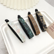 ヘアクリップ バナナクリップ ヘアアクセサリー レディース 髪留め 髪飾り まとめ髪 ヘアアレンジ シック マーブル スクエア おしゃれ かわいい フェミニン 上品 シンプル 普段使い オフィス お出かけ デート カジュアル デイリー 女性用 婦人用 ファッション小物
