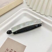 ヘアクリップ バナナクリップ ヘアアクセサリー レディース 髪留め 髪飾り まとめ髪 ヘアアレンジ シック マーブル スクエア おしゃれ かわいい フェミニン 上品 シンプル 普段使い オフィス お出かけ デート カジュアル デイリー 女性用 婦人用 ファッション小物