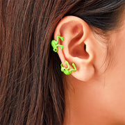 イヤーカフ 片耳用単品 女性 アクセサリー イヤークリップ イヤカフ イヤリング ノンホールピアス カエル 蛙 ユニーク 可愛い