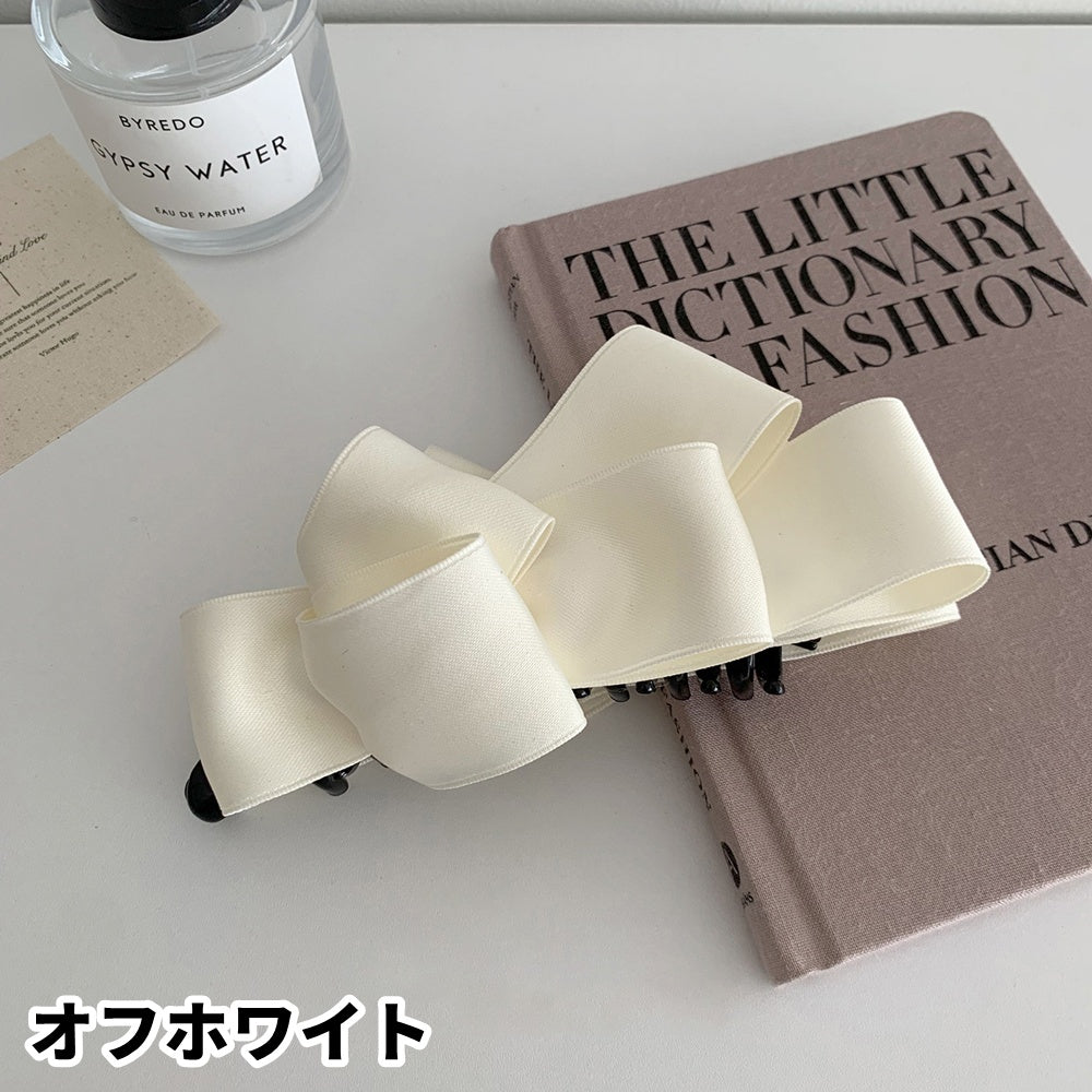 リボンバナナクリップ ヘアクリップ 髪留め レディース 女性 ヘアアクセサリー 商品画像3
