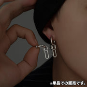 フープピアス リングピアス 片耳用 1個 単品 メンズ 男性 アクセサリー ごつい ゴツい トゲトゲ 存在感 おしゃれ かっこいい ブラック 単色 ファッション小物