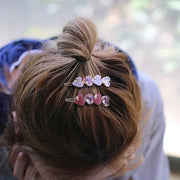 ヘアピン ヘアクリップ 髪留め レディース 女性用 ヘアアクセサリー ハート 髪飾り マーブル調 大理石調 上品 ヘアアレンジ おしゃれ かわいい