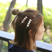 ヘアピン ヘアクリップ 髪留め レディース 女性用 ヘアアクセサリー ハート 髪飾り マーブル調 大理石調 上品 ヘアアレンジ おしゃれ かわいい
