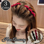 ヘアクリップ くちばしクリップ レディース 女性 婦人 ヘアアクセサリー ベロア調 クリッブ 2連 2way アレンジ豊富 カチューシャ 編み込み風 束感 ねじり 髪留め 髪飾り まとめ髪 ヘアアレンジ 無地 単色 シンプル キュート 可愛い お洒落 ガーリー カジュアル ファッション小物