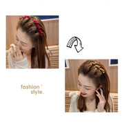 ヘアクリップ くちばしクリップ レディース 女性 婦人 ヘアアクセサリー ベロア調 クリッブ 2連 2way アレンジ豊富 カチューシャ 編み込み風 束感 ねじり 髪留め 髪飾り まとめ髪 ヘアアレンジ 無地 単色 シンプル キュート 可愛い お洒落 ガーリー カジュアル ファッション小物