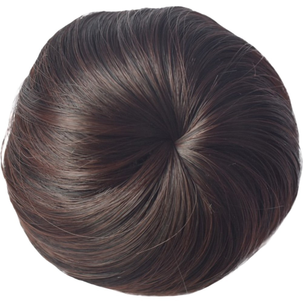 部分ウィッグ ポイントウィッグ お団子ウィッグ レディース 女性 ヘアアクセサリー ダークブラウン バリエーション画像