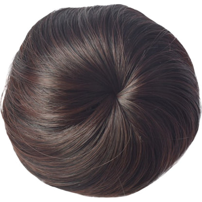 部分ウィッグ ポイントウィッグ お団子ウィッグ レディース 女性 ヘアアクセサリー ダークブラウン バリエーション画像