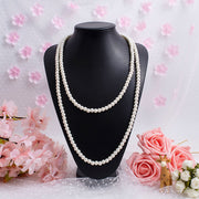 ネックレス レディース アクセサリー フォーマル フェイクパール ロング 2連 2重 定番 結婚式 おしゃれ 発表会 入学式 入園式 卒業式 女性 婦人 プレゼント