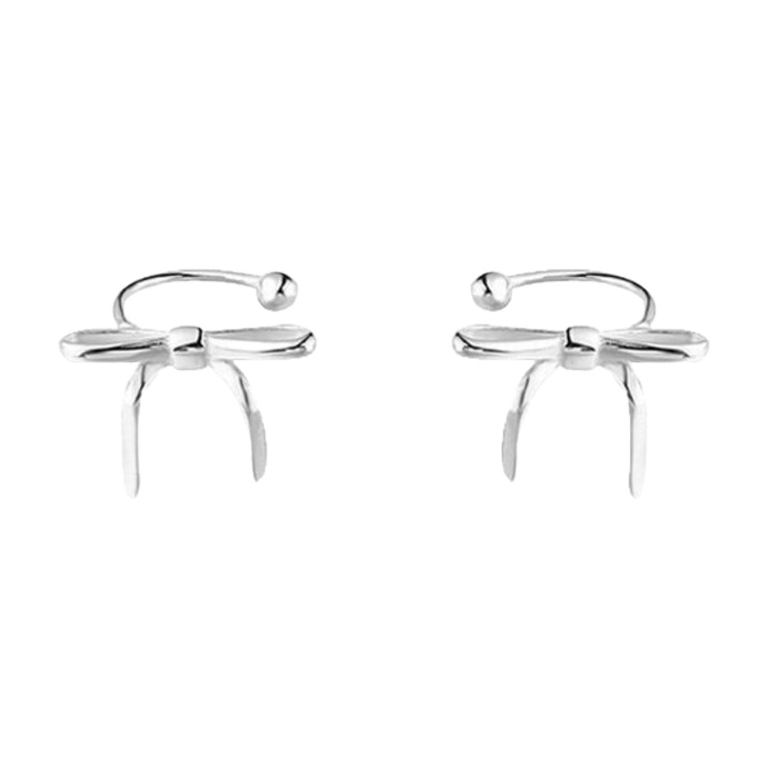ピアス スタッドピアス イヤークリップ イヤーカフ レディース 女性 アクセサリー リボン 小ぶり 小さめ お洒落 可愛い ファッション小物