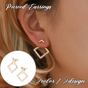 スタッドピアス バックキャッチピアス アクセサリー レディース 女性用  ひし形 三角形 シルバーカラー ゴールドカラー おしゃれ 上品 エレガント デイリー 普段使い オフィス かわいい プレゼント ギフト 誕生日 記念日