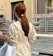 バレッタ レディース ヘアアクセサリー ヘアクリップ 髪飾り スクエア べっ甲風 マーブル調 ヘアアレンジ まとめ髪 シンプル
