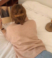 バレッタ レディース ヘアアクセサリー ヘアクリップ 髪飾り スクエア べっ甲風 マーブル調 ヘアアレンジ まとめ髪 シンプル