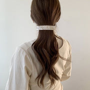 バレッタ レディース ヘアアクセサリー ヘアクリップ 髪飾り スクエア べっ甲風 マーブル調 ヘアアレンジ まとめ髪 シンプル