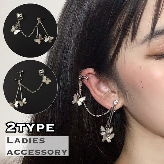 スタッドピアス イヤリング 片耳用 単品 イヤークリップ付き レディース 商品画像