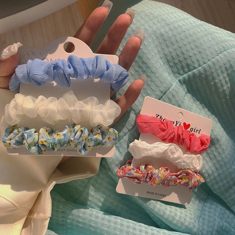 シュシュ 3個セット ヘアゴム 髪留め レディース 女性用 商品画像5