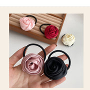 ヘアゴム レディース ヘアアクセサリー フラワー 薔薇 バラ ローズ かわいい おしゃれ きれいめ 上品 大人女子 ヘアアレンジ フェミニン まとめ髪 髪飾り 髪留め お出かけ 女性用 婦人用
