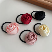 ヘアゴム レディース ヘアアクセサリー フラワー 薔薇 バラ ローズ かわいい おしゃれ きれいめ 上品 大人女子 ヘアアレンジ フェミニン まとめ髪 髪飾り 髪留め お出かけ 女性用 婦人用