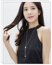 ラリエット ネックレス ペンダント レディース 女性 婦人 アクセサリー 首飾り ロング Y字 ラインストーン シンプル かわいい おしゃれ 上品 長さ調節可能