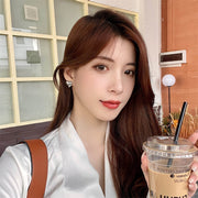 スタッドピアス イヤリング レディース アクセサリー ハート 大きめ キラキラ シルバーカラー 可愛い プレゼント 母の日ギフト