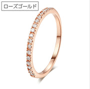 指輪 リング レディース メンズ アクセサリー おしゃれ かわいい ラインストーン キラキラ 細め 上品 ファッションリング ギフト プレゼント 贈り物 お出かけ デイリー カジュアル ペア カップル女性用 婦人用 男性用 紳士用 男女兼用 ユニセックス