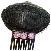 盛り髪ベース 盛り髪クッション ボリュームヘア ポンパドールクリップ ヘアコーム ヘアクリップ 固定スポンジ レディース 女性 ヘアアレンジ ラインストーン フラワー ヘアピン ヘアスポンジ 盛りヘア ふんわり ヘアアクセサリー 便利