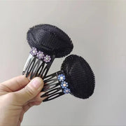 盛り髪ベース 盛り髪クッション ボリュームヘア ポンパドールクリップ ヘアコーム ヘアクリップ 固定スポンジ レディース 女性 ヘアアレンジ ラインストーン フラワー ヘアピン ヘアスポンジ 盛りヘア ふんわり ヘアアクセサリー 便利
