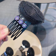盛り髪ベース 盛り髪クッション ボリュームヘア ポンパドールクリップ ヘアコーム ヘアクリップ 固定スポンジ レディース 女性 ヘアアレンジ ラインストーン フラワー ヘアピン ヘアスポンジ 盛りヘア ふんわり ヘアアクセサリー 便利