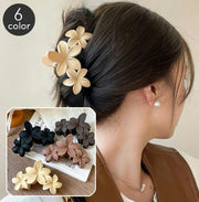 ヘアクリップ バンスクリップ レディース ヘアアクセサリー フラワー 花 髪留め 髪飾り まとめ髪 ヘアアレンジ おしゃれ お出かけ カジュアル 普段使い デイリー 女性用